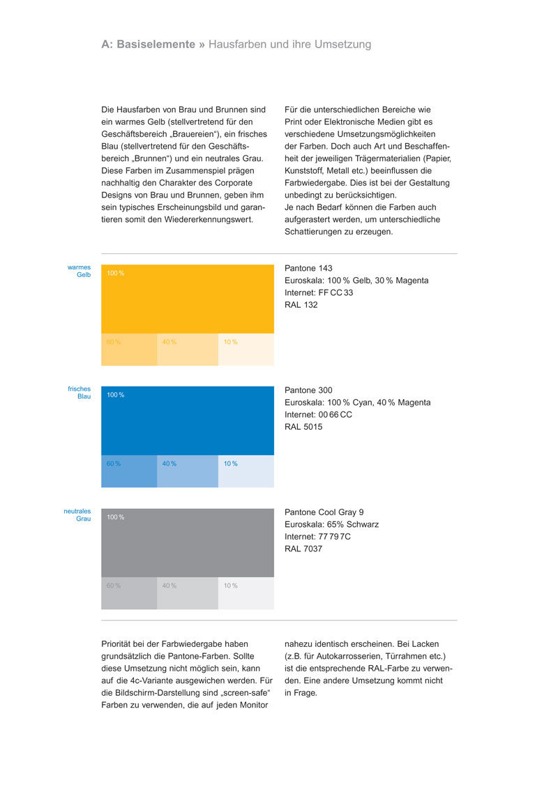 brau&brunnen – Corporate Design