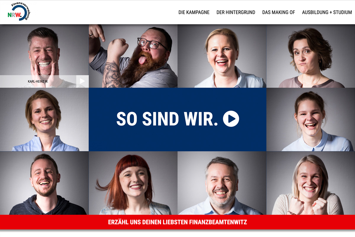 Ministerium der Finanzen NRW – 360° Image- und Recruitingkampagne