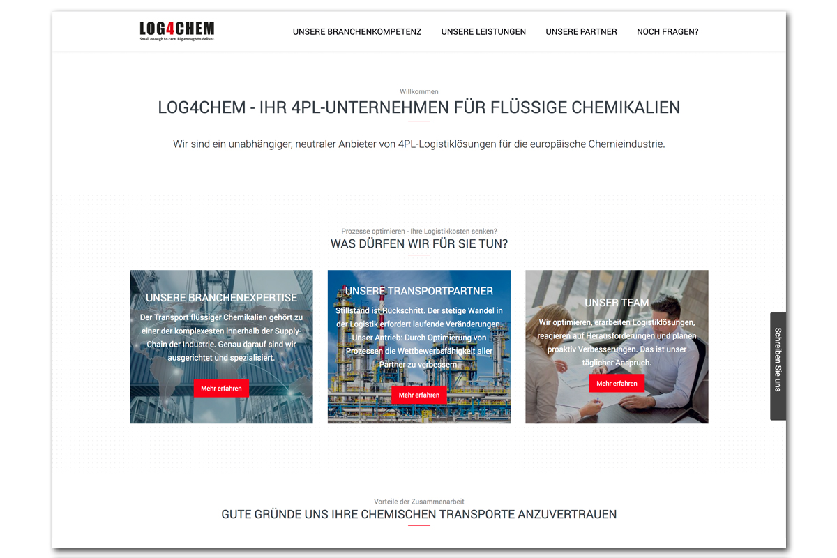 Log4Chem – Bildkonzept und Website