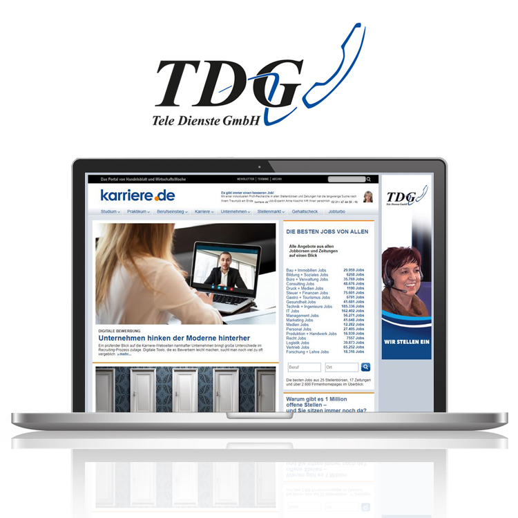 Kampagne der TDG (Tele Dienste GmbH)