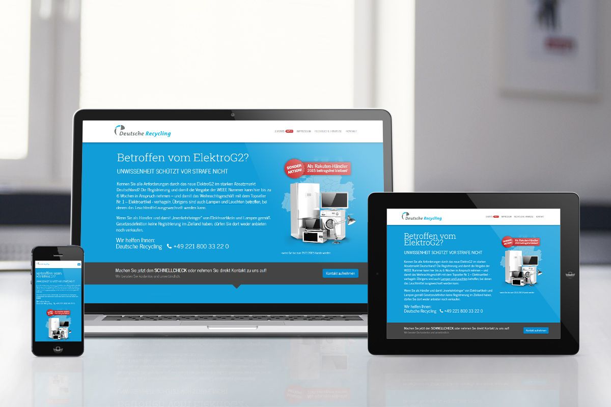 Deutsche Recycling – Microsite zum Elektrogesetz2