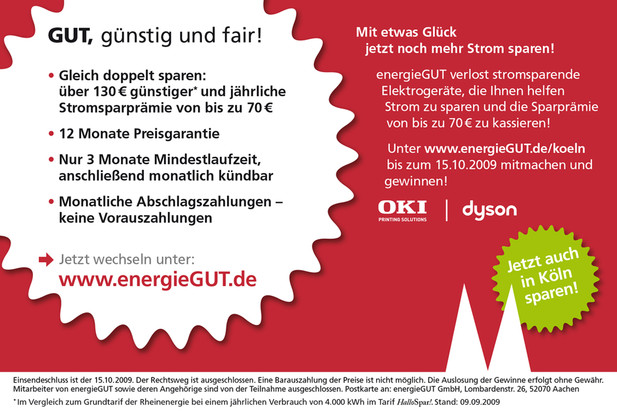 energieGUT – Promotionaktion