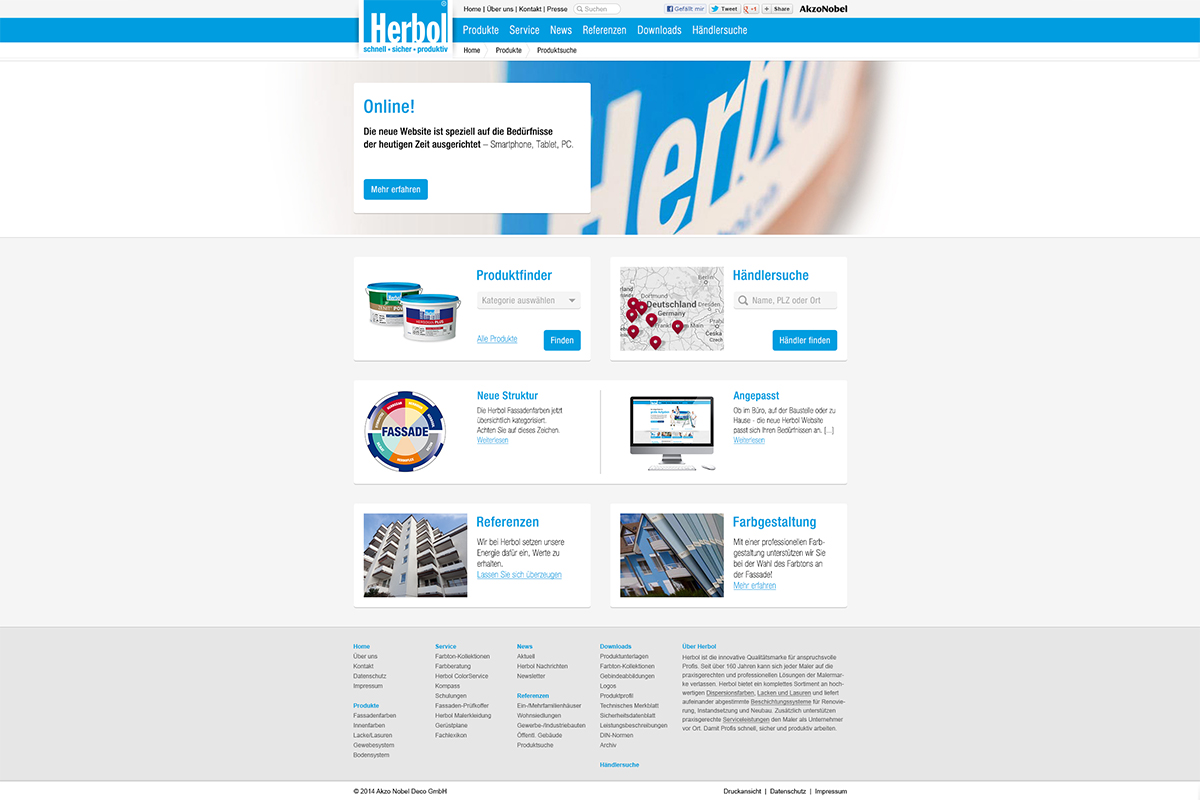 Herbol – Website Screendesign
