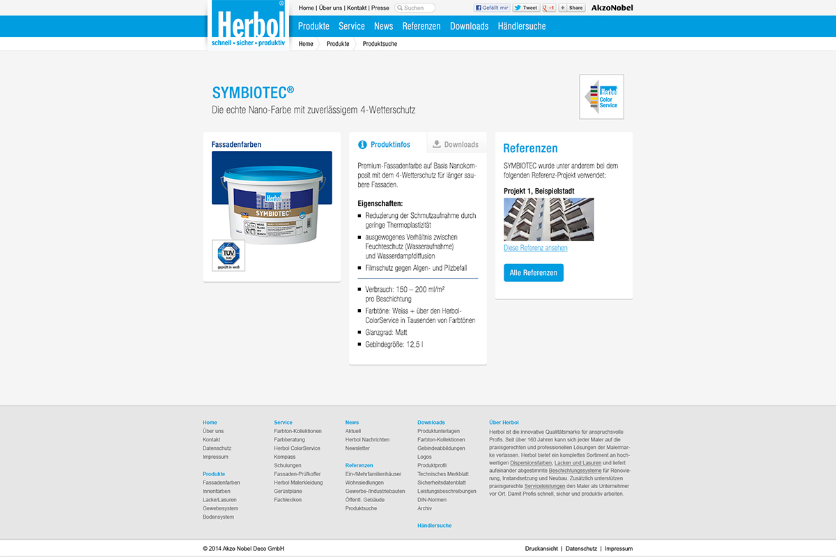 Herbol – Website Screendesign