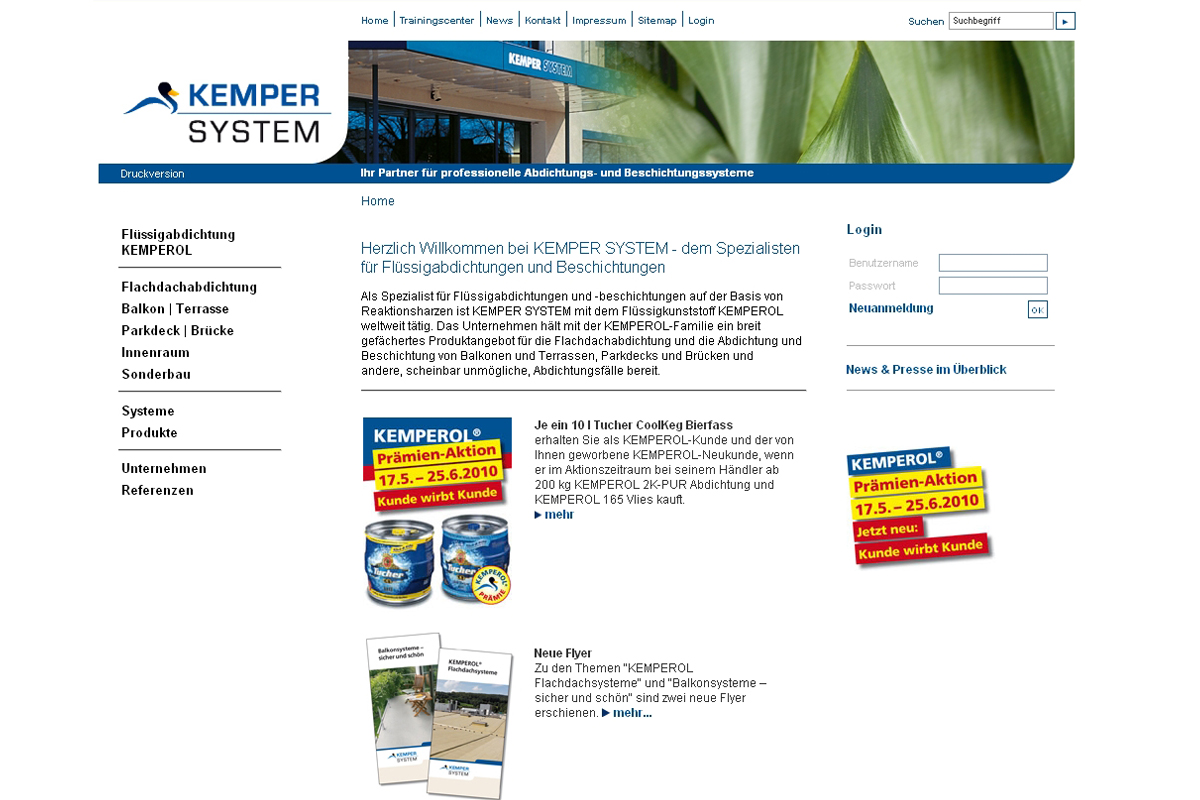 Kemper System – Website