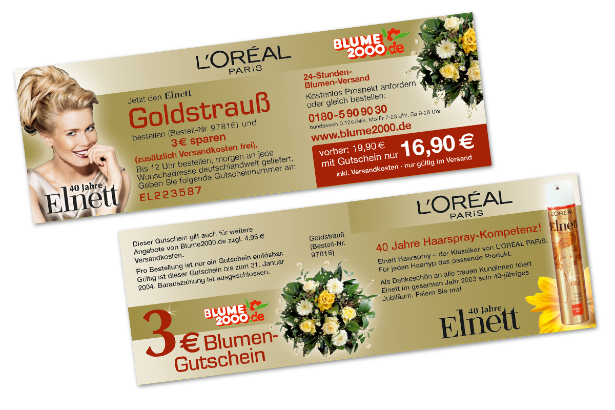 L’ORÉAL – Blumenaktion Elnett