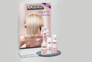 L’ORÉAL – Werbemittel shine blonde