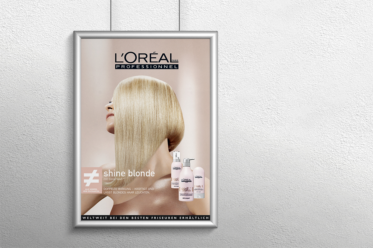 L’ORÉAL – Werbemittel shine blonde