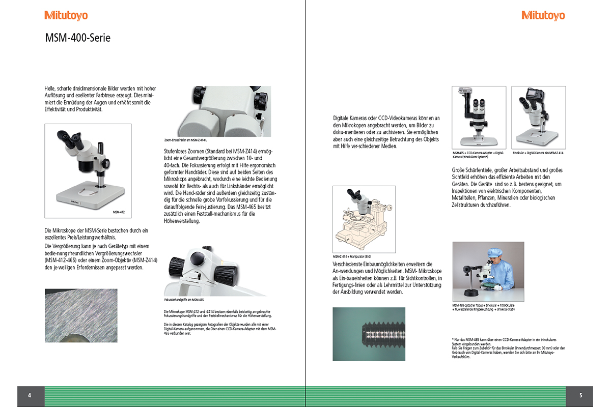 Mitutoyo – Broschüren