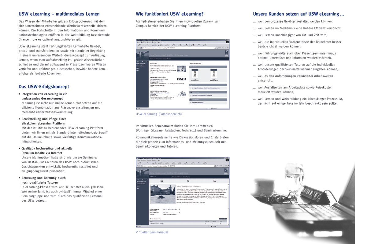 USW – Flyer E-Learning