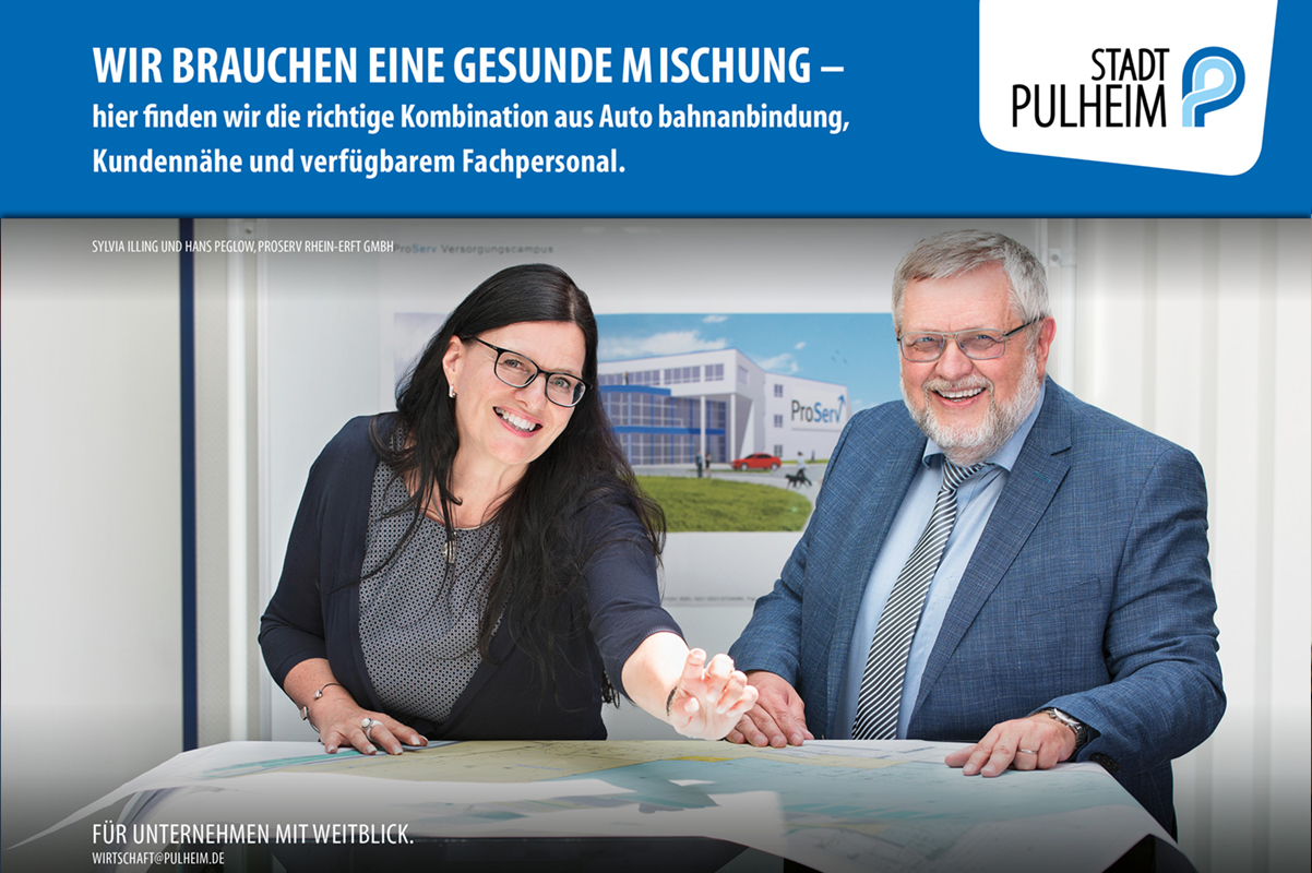 Die Standortkampagne der Wirtschaftsförderung der Stadt Pulheim ist on air