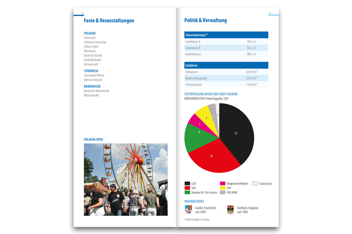 Zahlen, Daten, Fakten-Broschüre der Stadt Pulheim