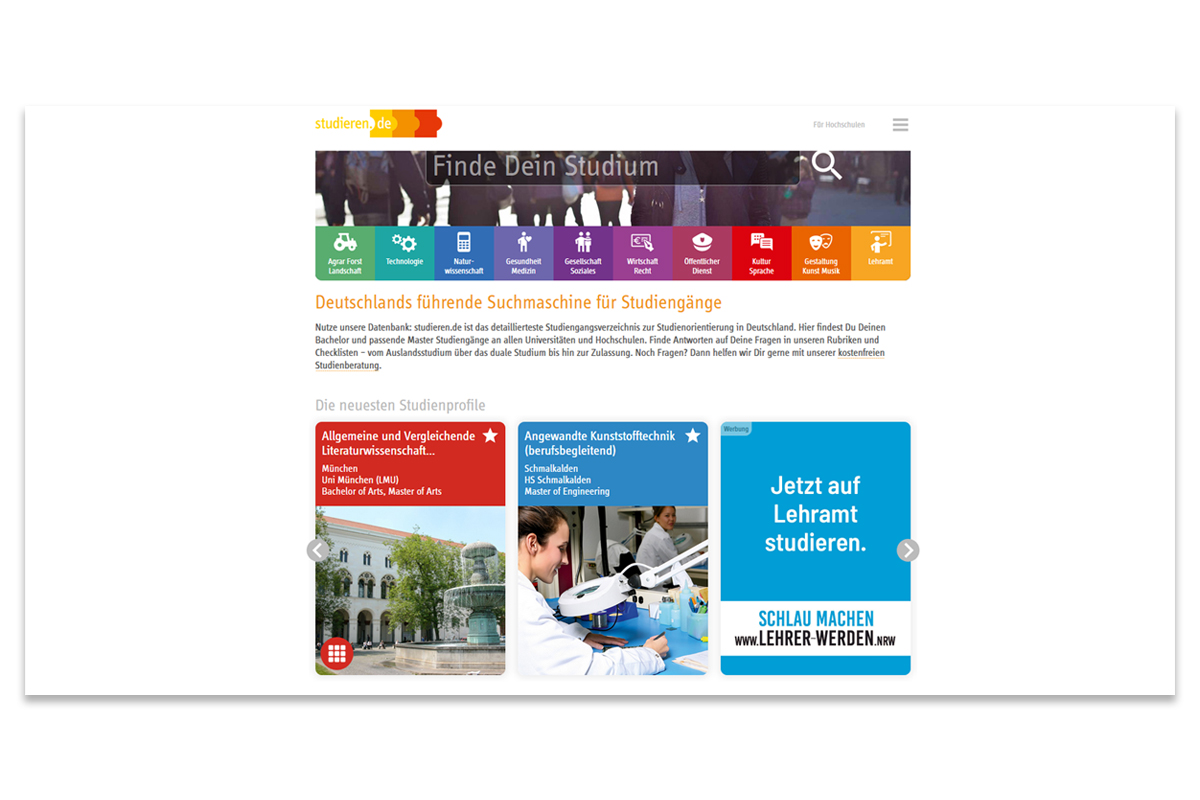 Ministerium für Schule und Bildung NRW – Online-Werbung