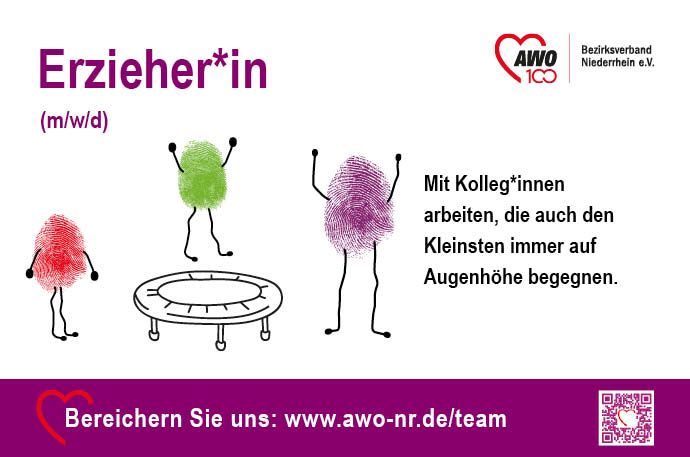 AWO Bezirksverband Niederrhein e.V. – Recruiting-Kampagne Pflege & KiTa