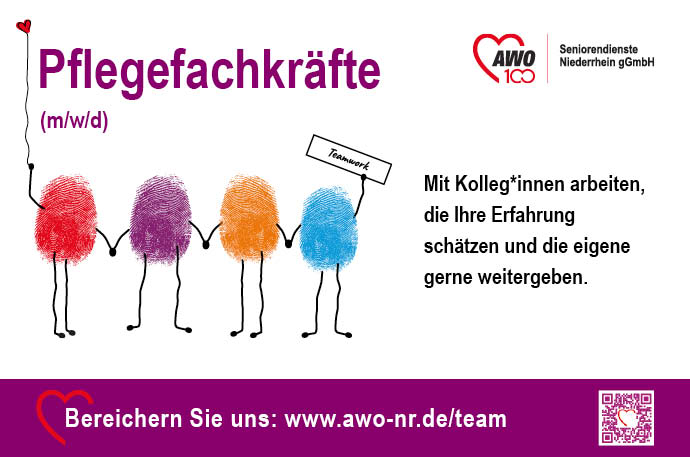 AWO Bezirksverband Niederrhein e.V. – Recruiting-Kampagne Pflege & KiTa