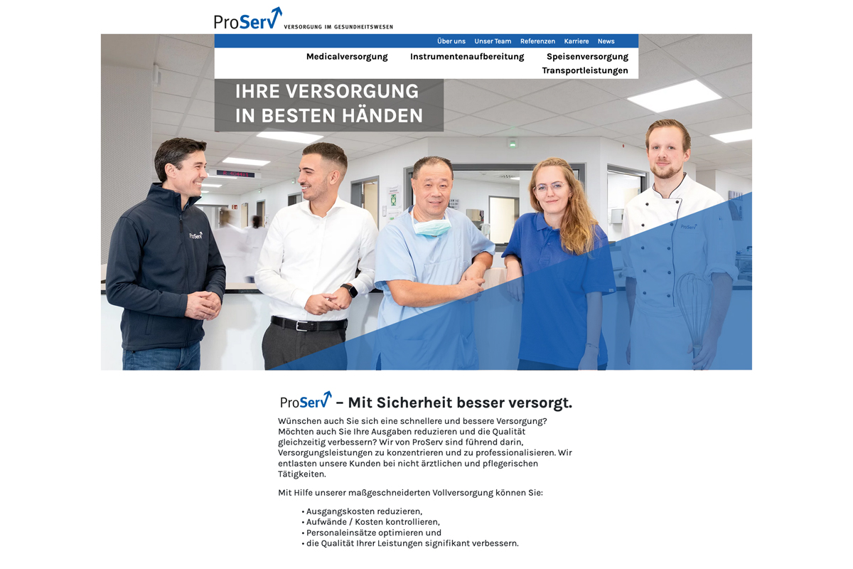 ProServ Management GmbH – Website
