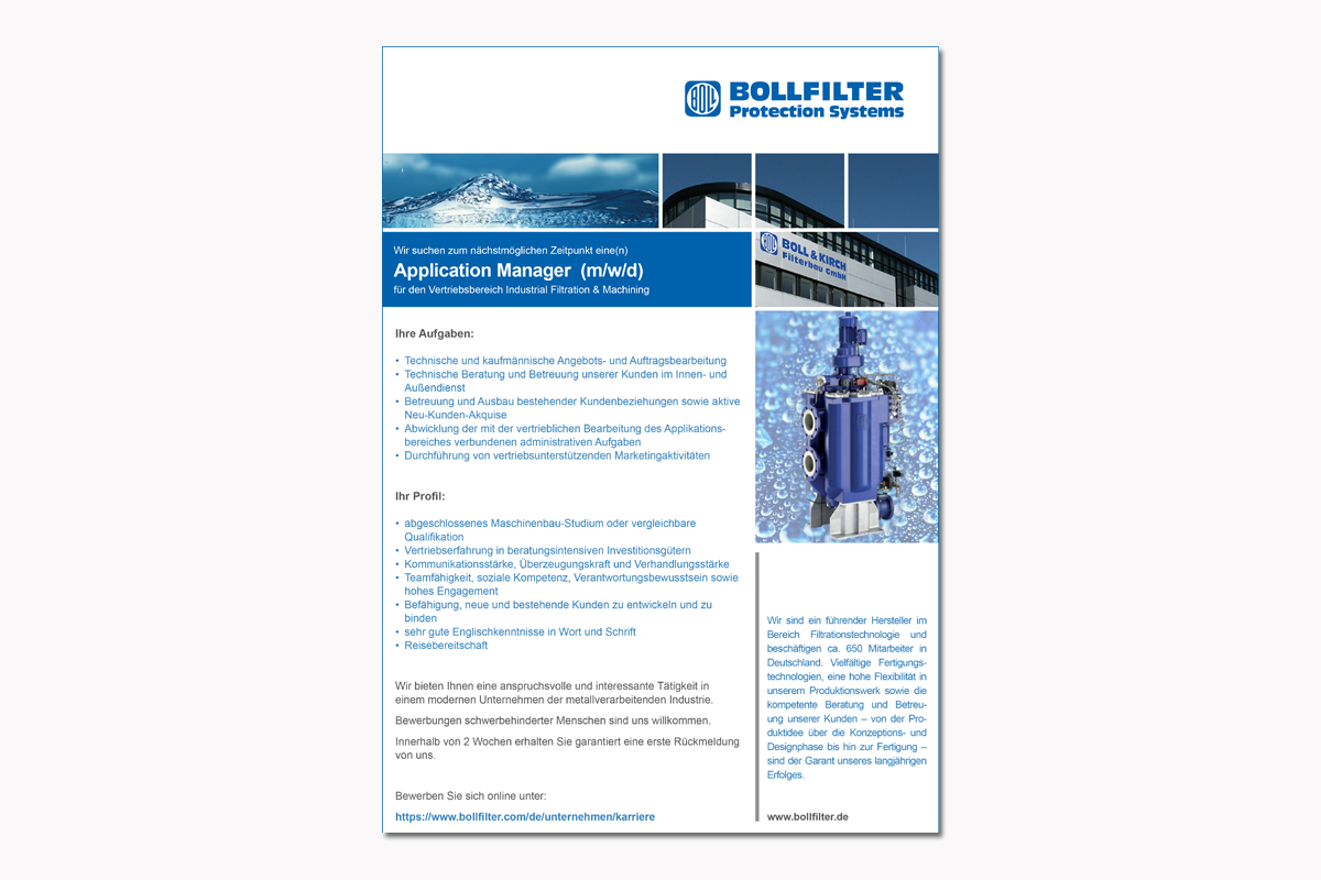BOLL & KIRCH Filterbau GmbH – Stellenanzeigen