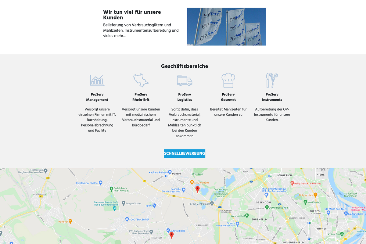 ProServ Management GmbH – Recruiting-Microsite