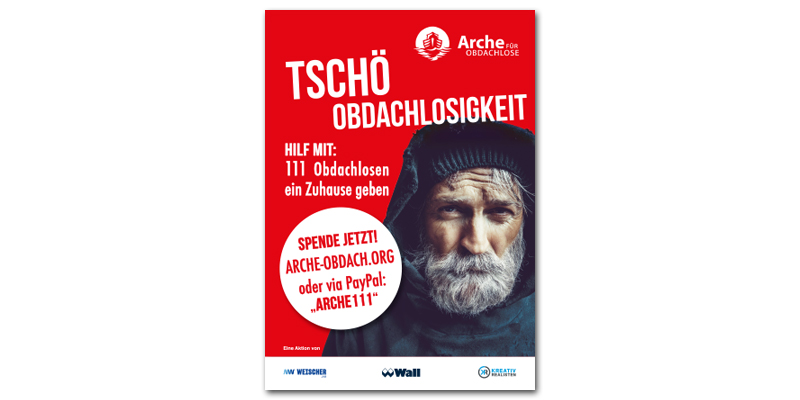 Arche für Obdachlose – OOH-Kampagne gegen die Obdachlosigkeit in Köln