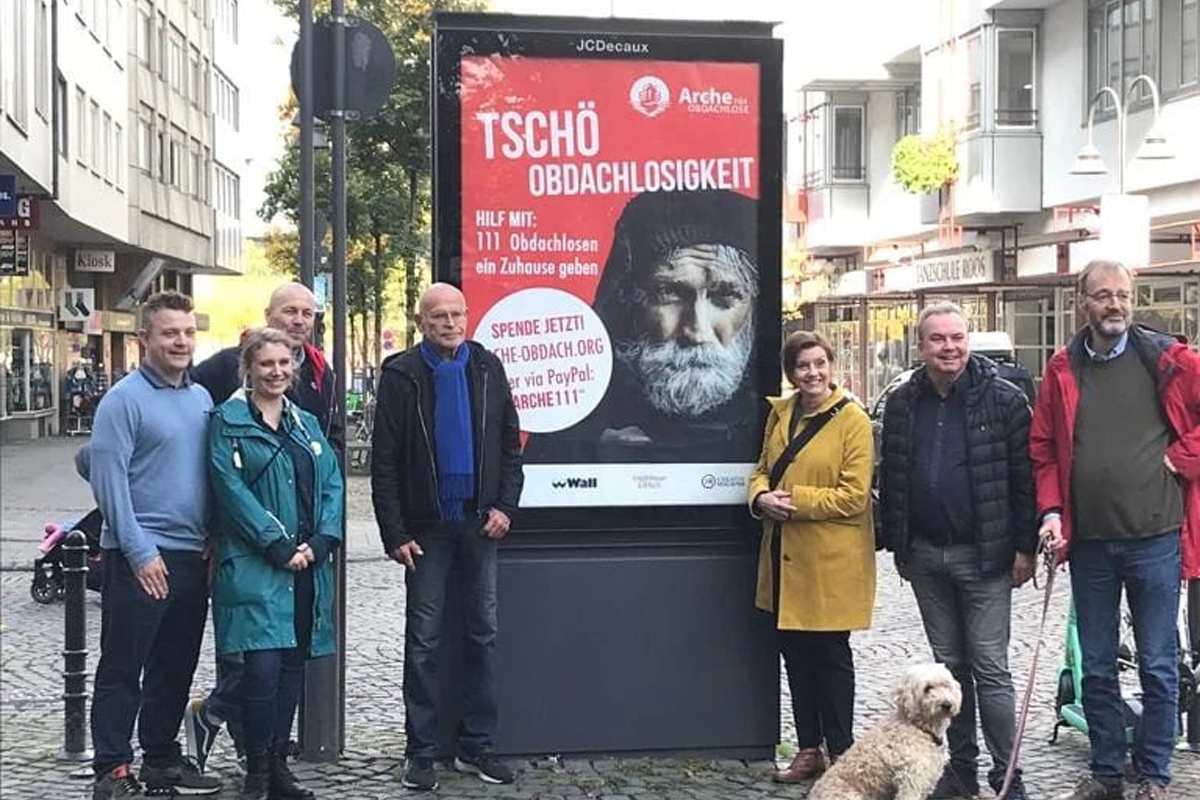 Arche für Obdachlose – OOH-Kampagne gegen die Obdachlosigkeit in Köln