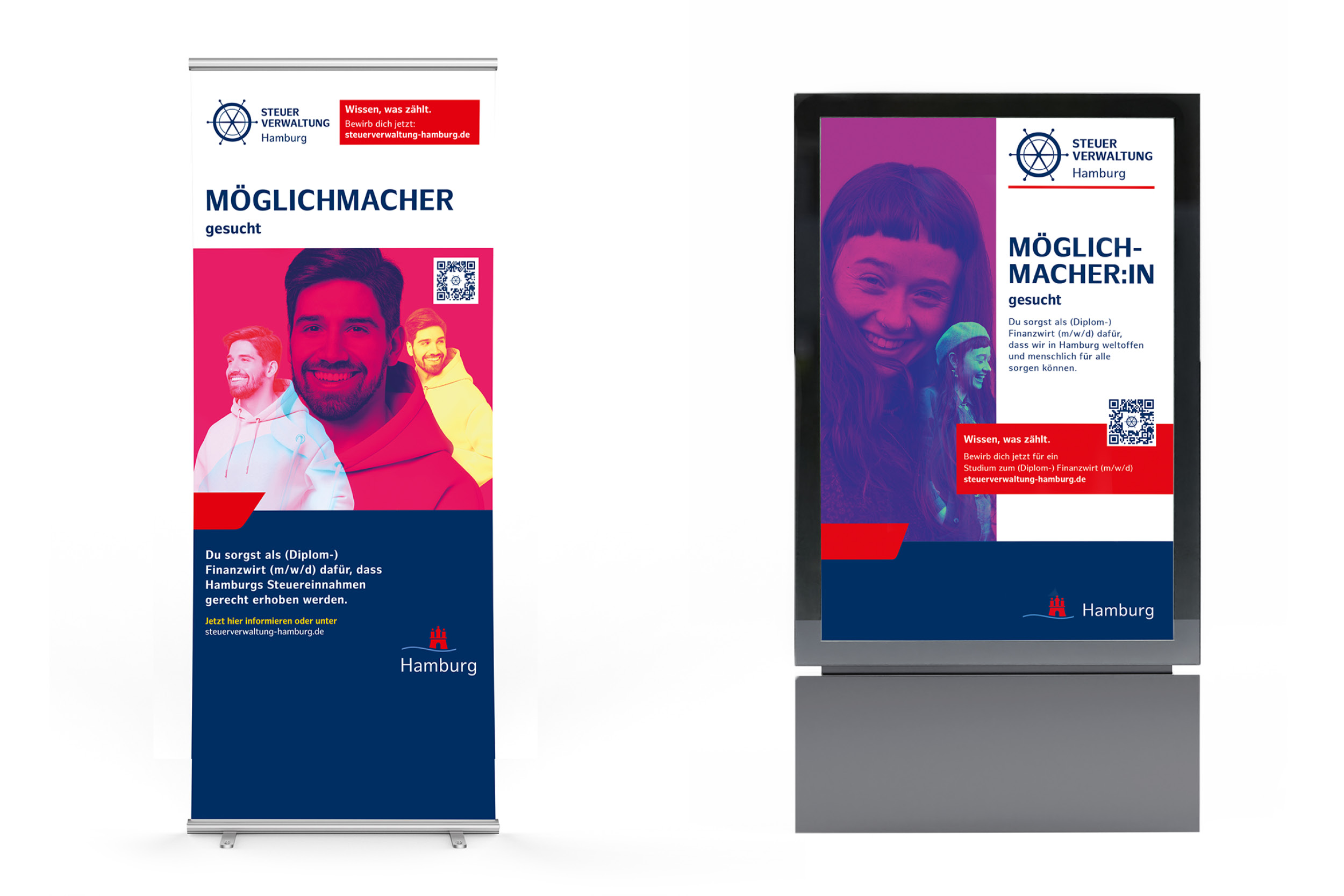 Steuerverwaltung Hamburg – Employer Branding und Recruiting Kampagne