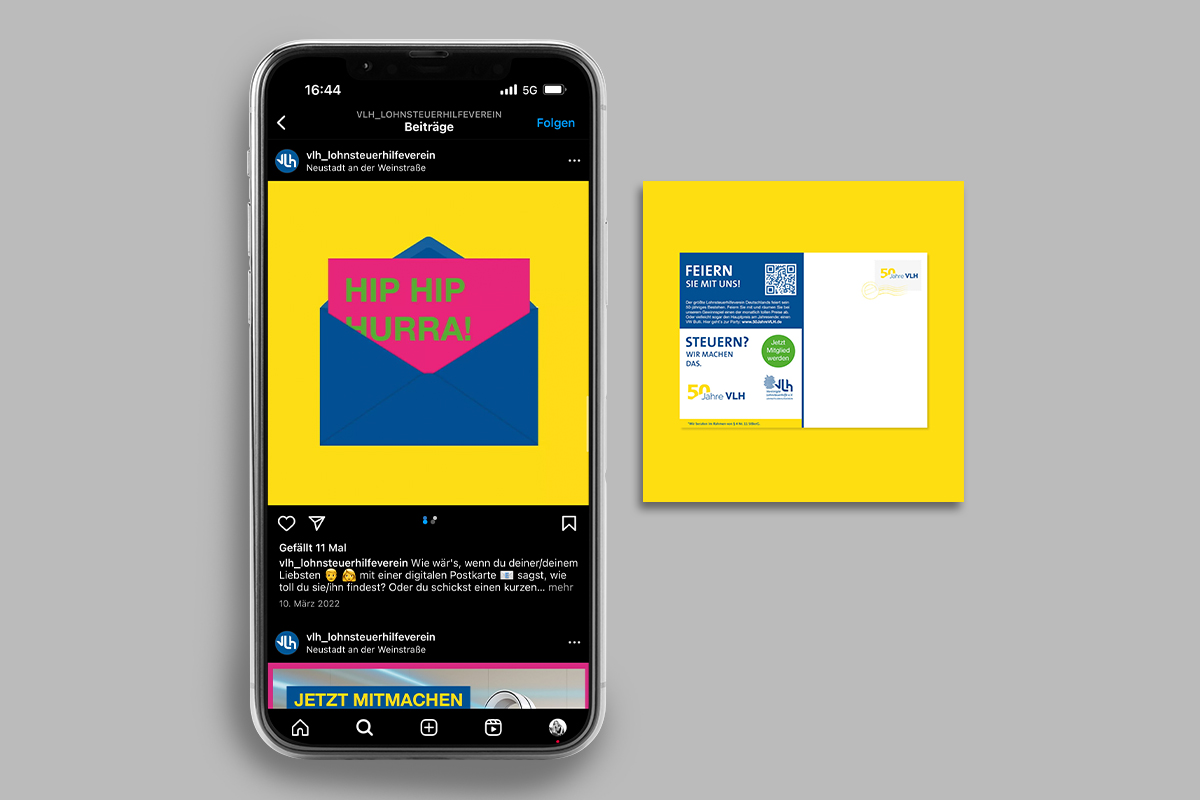 VLH – Social Media Carousel – Digitale Postkarte