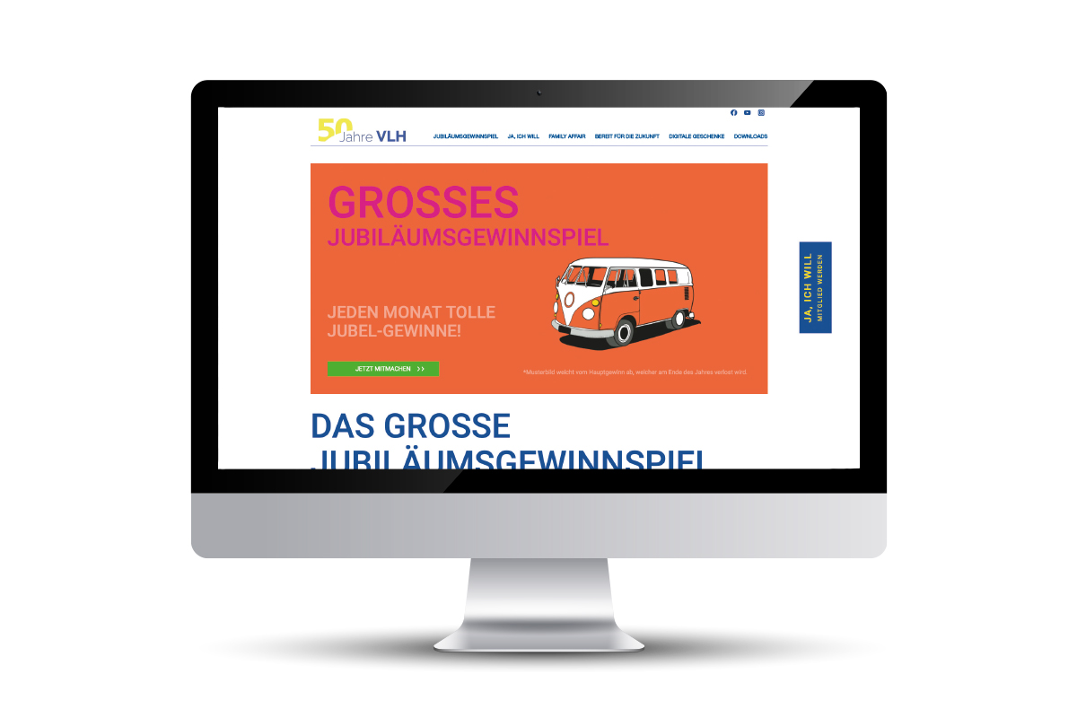 VLH – Website – Jubiläum